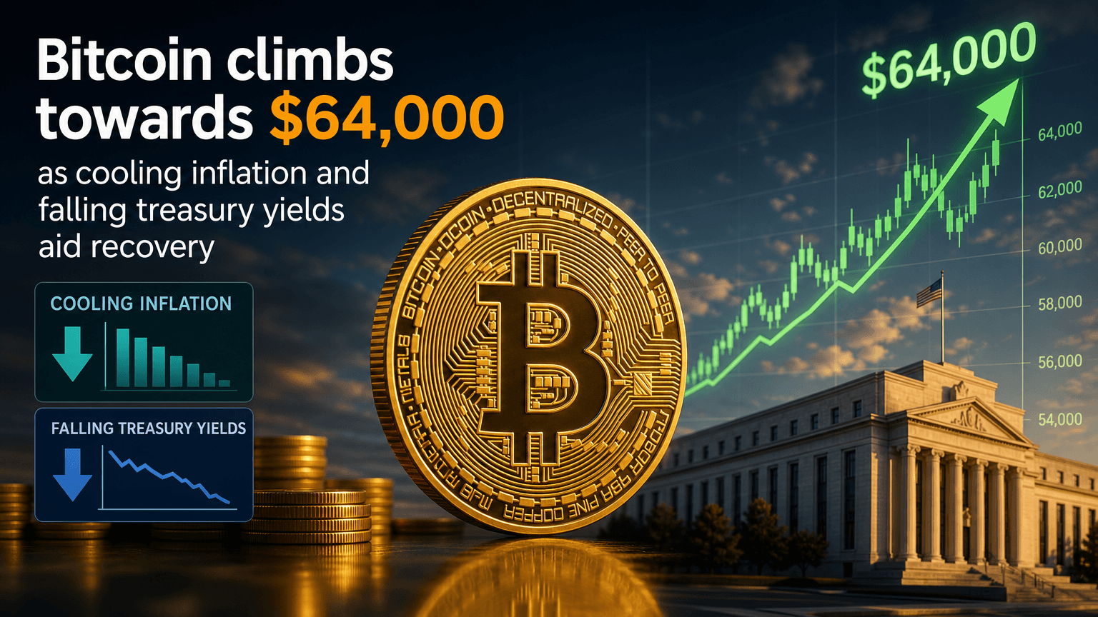 bitcoin-climbs-towards-64000-as-cooling-inflation-and-falling-treasury-yields-aid-recovery